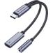  модель c разъём джек изменение контейнер - SOOMFON 2-IN-1 USB C разъём джек 60W PD внезапный скорость зарядка Type-C слуховай аппарат 