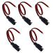 WMYCONGCONG SAE для кабель 5 шт 18AWG/0.823 flat person SAE удлинение кабель SAE для quick release подключение разрез штекер источник питания 