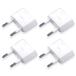 lingzaling Europe розетка изменение адаптер путешествие за границу для источник питания переходник C модель 4 шт. комплект ( белый )