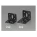 37x 37x 45mm объединенный металлические принадлежности стальной * чёрный покраска eskoEA951EB-302 (61-8990-77)