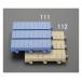 300x300mm платформа из деревянных планок joint тип / голубой eskoEA997RJ-111 (61-9000-79)