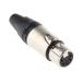 XLR коннектор женский 5 высшее распорка никель. сверху . серебряный ...Neutrik Neutrik NC5FXX (63-4576-77)