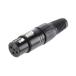 XLR коннектор женский 3 высшее распорка серебряный ...RS Pro 455-126 (63-4627-06)