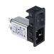 IEC фильтр мужской IEC стандарт C14 зажим in 10A 250 V ac (63-4731-04)