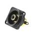 RCA гнездо женский никель. сверху . золотой ...Neutrik Neutrik NF2D-B0 (63-4799-39)