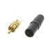 RCA штекер мужской золотой ...Neutrik Neutrik NYS373-0 (63-4799-42)