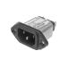 IEC фильтр мужской IEC стандарт C14 фланец крепление 15A 250 V ac (63-5161-01)