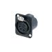 XLR коннектор женский 4 высшее распорка золотой ...Neutrik Neutrik NC4FD-LX-B (63-5167-74)