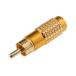 RCA штекер мужской золотой ...1 пакет 5 штук RS Pro 411-087 (63-6637-32)