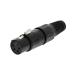 XLR коннектор женский 4 высшее распорка кабель крепление серебряный ...RS Pro 457-885 (63-6653-89)