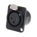 XLR коннектор женский 3 высшее распорка panel крепление RS Pro 457-942 (63-6653-92)