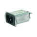 IEC фильтр мужской IEC стандарт C14 panel крепление None плавкий предохранитель 2A 250 V ac (63-6667-93)