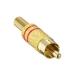 RCA штекер мужской золотой ...Lumberg 1573 01 V RED (63-6963-75)