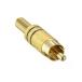 RCA штекер мужской золотой ...Lumberg 1573 01 V BLACK (63-6963-76)