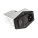 IEC фильтр мужской IEC стандарт C14 panel крепление 2 плавкий предохранитель 5 x 20mm 6A 250 V ac (63-7585-67)