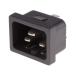 IEC коннектор мужской panel установка, зажим in установка 20A 1 пакет 5 штук RS Pro 896-2136 (63-8067-20)