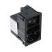 IEC фильтр мужской IEC стандарт C18 panel крепление 2 плавкий предохранитель 5 x 20mm 1A 125 V ac,250 V ac