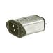 IEC фильтр мужской IEC стандарт C14 panel крепление None плавкий предохранитель 4A 250 V ac (64-0050-38)