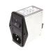 IEC фильтр мужской IEC стандарт C14 panel крепление 2A 250 V ac Schurter 4304.5022 (64-0050-43)