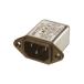 IEC фильтр мужской PCB крепление None плавкий предохранитель 6A 250 V ac/dc Deltron RIX0642H (64-0195-34)