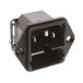 IEC штекер C14 мужской panel крепление 10A 5 x 20mm Schurter 4301.3201 (64-0435-49)