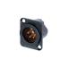 XLR коннектор мужской 4 высшее распорка кабель крепление золотой ...Neutrik Neutrik NC4MD-LX-B (64-1800-91)