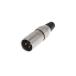 XLR коннектор мужской 3 высшее кабель крепление серебряный ...Roxburgh EMC 709-0300 (64-2887-89)