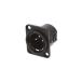 XLR коннектор мужской 3 высшее panel крепление серебряный ...Roxburgh EMC 717-0301 (64-2888-08)