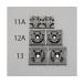 25.4x25.4mm��«�Х���ѥ١��� Ǵ����/100�� EA475GB-12A (64-7859-69)