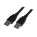 USB 3.0 �����֥� 3m Type-A ����/���� StarTech.com USB3SAA3MBK (65-1897-32)