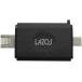 �}���`�J�[�h���[�_�[ Lightning / TypeC / USB-A 1�P�[�X 6�� Lazos L-MCR-L (68-2008-76)