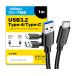 USB Type C �P�[�u�� 1m �݊��i USB 3.2 Gen 2 USB 3.1 �Ή�