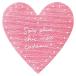  подарок наклейка натуральный Heart - розовый (200 листов ) HT-3S