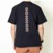 TURN ME ON( Turn mi- on ) EMBROIDERY TEE (BLACK) (MENS)M/L размер 