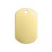 MIYUKI Impress art Stan pin g blank dog tag brass 2 go in mail service / courier service possible u3008-1