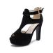 ���¹�͢���ʡ�fereshte Women's Platform Chunky Block High Heel Peep Toe Dress