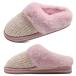 ¹͢ʡjiajiale Womens Fluffy Double Memory Foam Slippers Ladies Cozy F