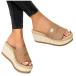 ���¹�͢���ʡ�Wedge Espadrilles Sandals for Women Dressy Summer Open Toe Slip