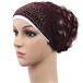 ���¹�͢���ʡ�niuwa Womens Rhinestone Turban Hat Muslim Elastic Hijab Floral P