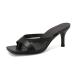 CoceMoce Classic Square Open Toe Mid Heel Stiletto Toe Ring Thon ¹͢