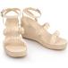 Perphy Platform Espadrille Heels Slingback Slouchy Beige Wedges  ¹͢