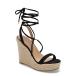 ¹͢ʡCoutgo Womens Platform Espadrille Sandals Lace Up Wedge Heel Sli