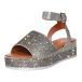 ¹͢ʡHINDOLA Womens Rhinestones Platform Sandals Ankle Strap Open Toe