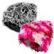 Ramede 2 Pcs Distressed Knitted Beanie Fuzzy Winter Hats Thick W ¹͢