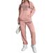 ���¹�͢���ʡ�GORGLITTER Women's 2 Piece Letter Print Sweatsuit Drawstring Hoo