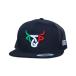 ¹͢ʡLOST CALF Mexico Flag 3D Stitch Black   Hats Cap, One Size X Lar