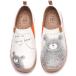 ¹͢ʡUIN Women's Slip On Sneakers Cute Bear Casual Walking Shoes Micr