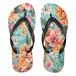 ¹͢ʡFlip Flop Sandals for Women Men Teen   Hibiscus Flowers Colorful
