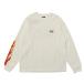 VANS Van zM Flames Punk Logo L TEE длинный рукав 125K1024500 WHITE