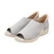  женский PANSY анютины глазки HANDSFREE KNET OPENTOE-SHOES "свободные руки" вязаный колодка сандалии Wedge подошва 4410 GREY